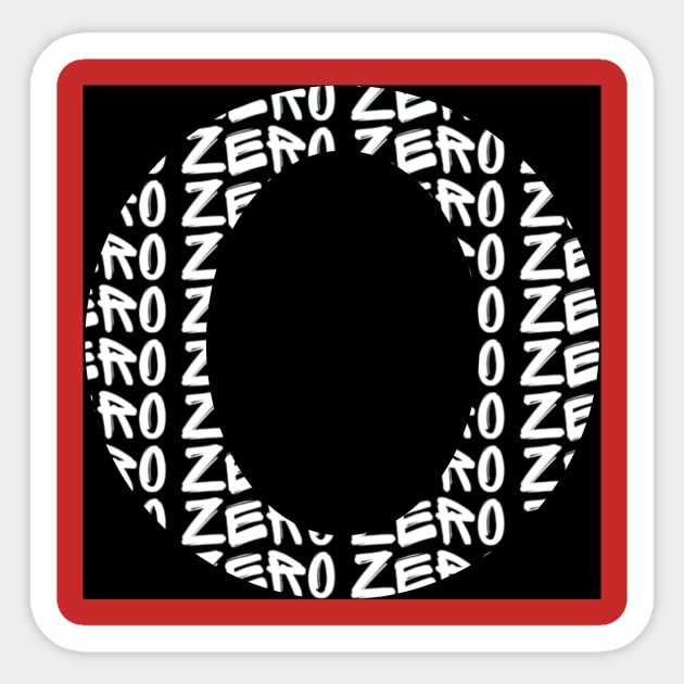 ZERO Effs Given Sticker by DRiiCEKold